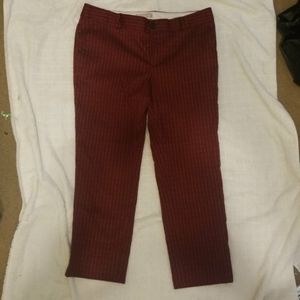 Banana Republic Cropped Pants Diamond Pattern